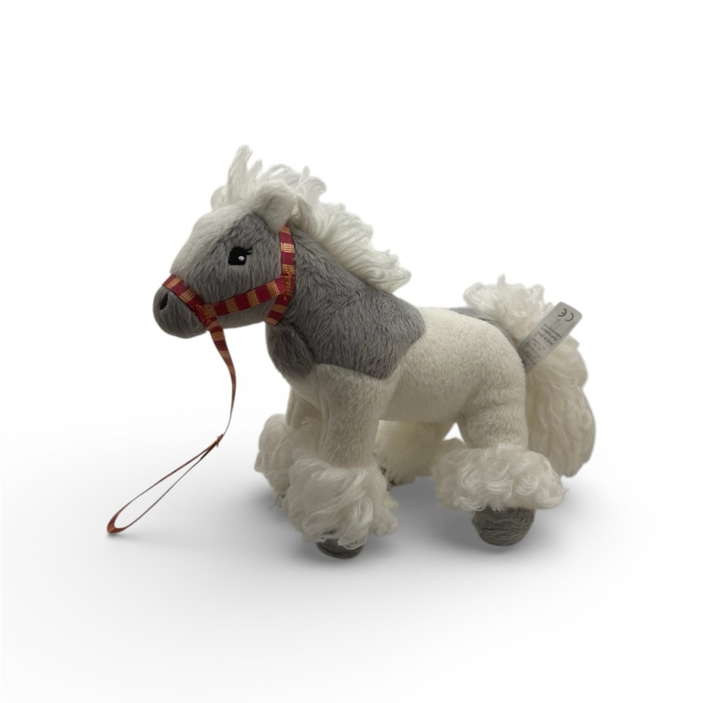 American Girl Doll Wellie Wishers White Gray Shetland Pony Horse Plush 9"